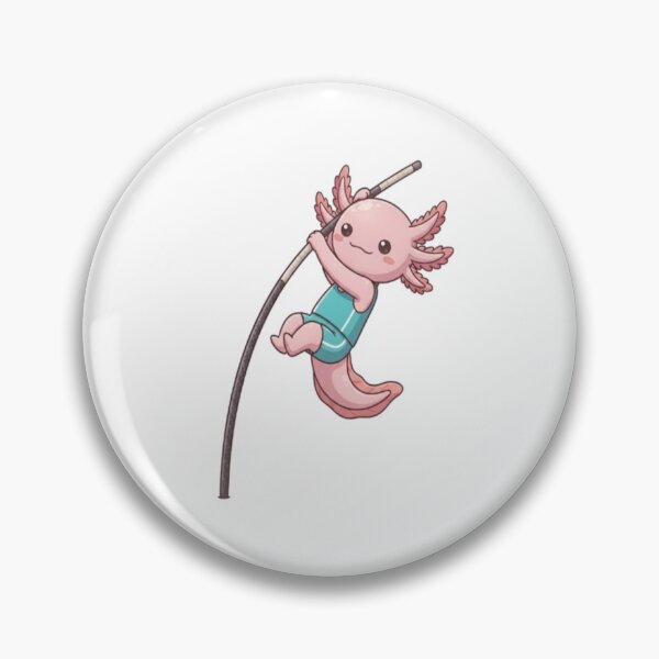 Item preview, Cute Axolotl Pole Vaulting Sport designed and sold by Ella_Sketch.