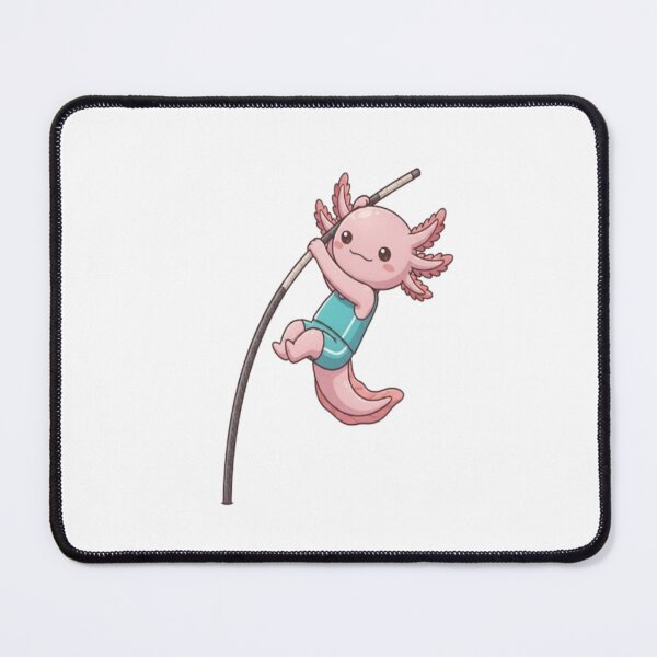 Item preview, Cute Axolotl Pole Vaulting Sport designed and sold by Ella_Sketch.