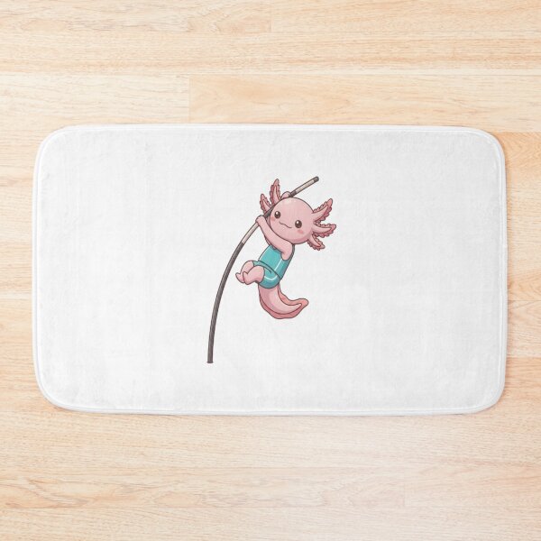Item preview, Cute Axolotl Pole Vaulting Sport designed and sold by Ella_Sketch.