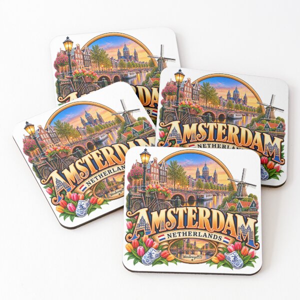Item preview, Amsterdam Netherlands – Canals, Tulips & Windmills designed and sold by Wandervogel123.