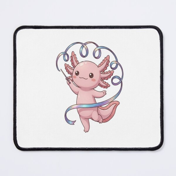 Item preview, Cute Axolotl Rhythmic Gymnastics Ribbon designed and sold by Ella_Sketch.