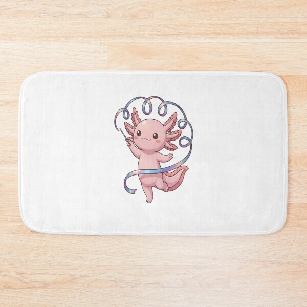 Item preview, Cute Axolotl Rhythmic Gymnastics Ribbon designed and sold by Ella_Sketch.