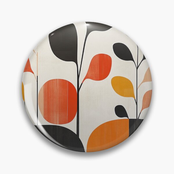 Item preview, Mid-Century Modern Abstract Botanical - Retro Shapes Minimalist Plant Art designed and sold by GrinGalore.