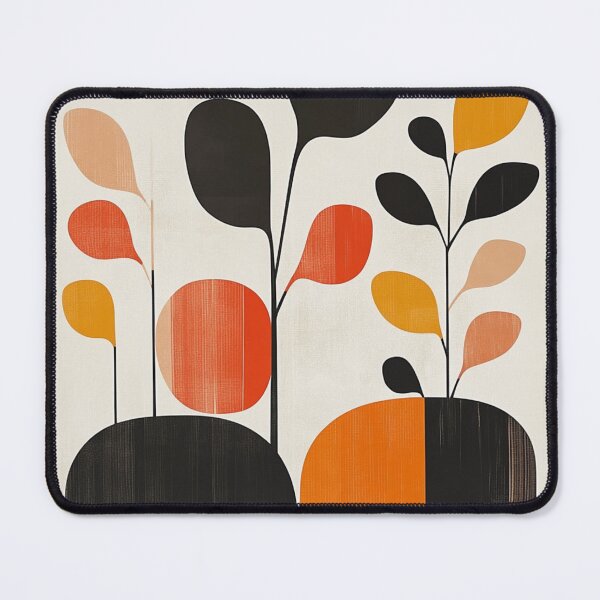 Item preview, Mid-Century Modern Abstract Botanical - Retro Shapes Minimalist Plant Art designed and sold by GrinGalore.