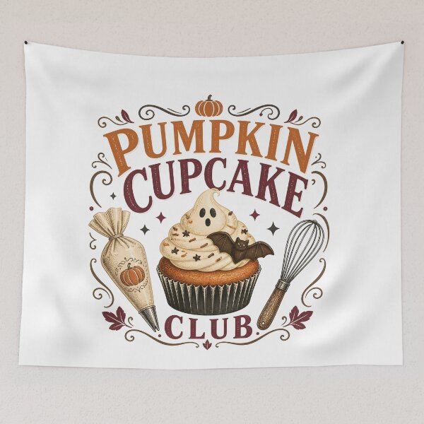 Item preview, Pumpkin Cupcake Club Autumn Baking Pastry designed and sold by BernoNickel.