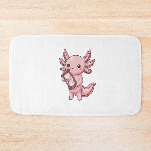 Item preview, Cute Axolotl Holding Wooden Hourglass designed and sold by Ella_Sketch.