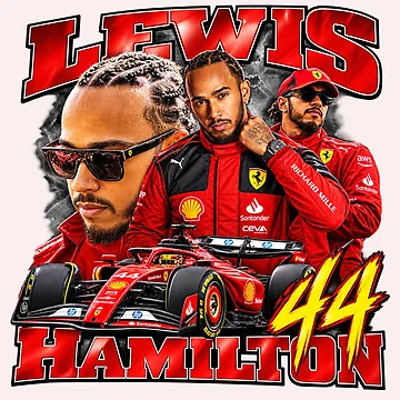 Artwork thumbnail, Lewis Hamilton by GraphRealm