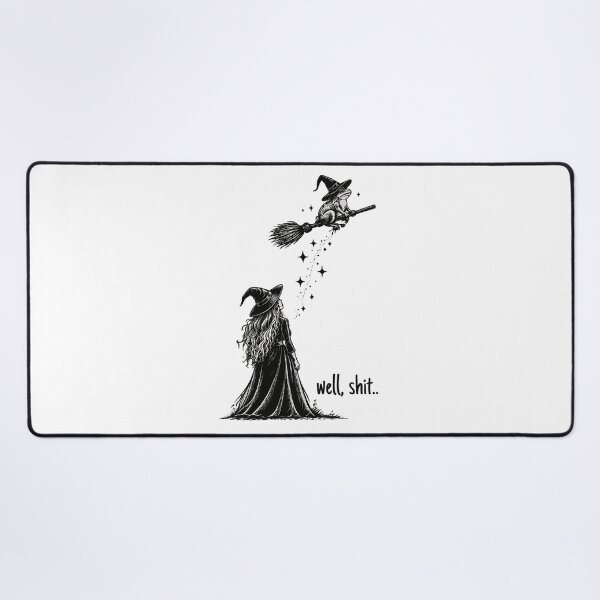 Item preview, Dark Humor Frog Broom designed and sold by Taniyah Gomes.