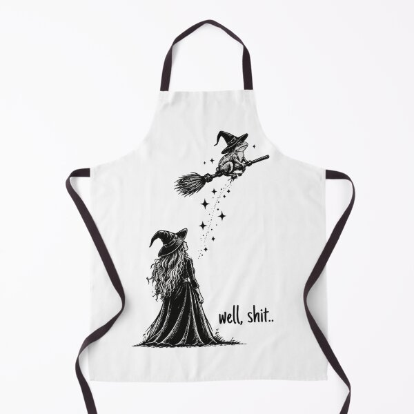 Item preview, Dark Humor Frog Broom designed and sold by Taniyah Gomes.