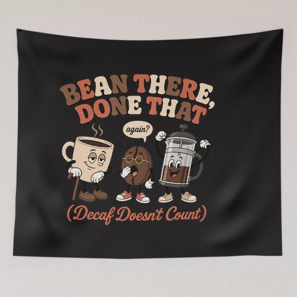 Item preview, Bean There Done That Coffee Lover Funny Coffee Pun Retro Coffee Addict designed and sold by Clairenity Studio.