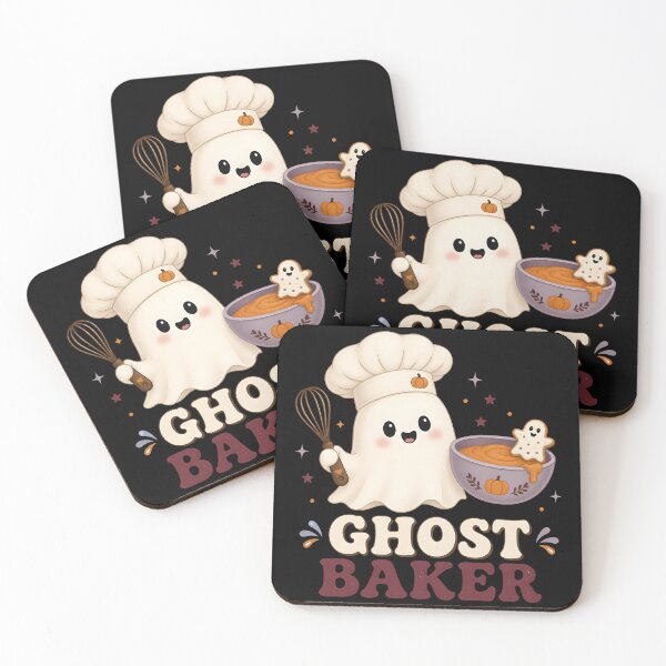 Item preview, Ghost Baker Cute Spooky Pastry Halloween designed and sold by BernoNickel.
