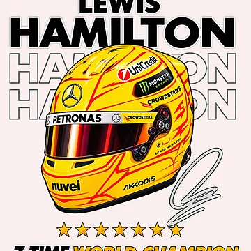 Artwork thumbnail, Lewis Hamilton by GraphRealm