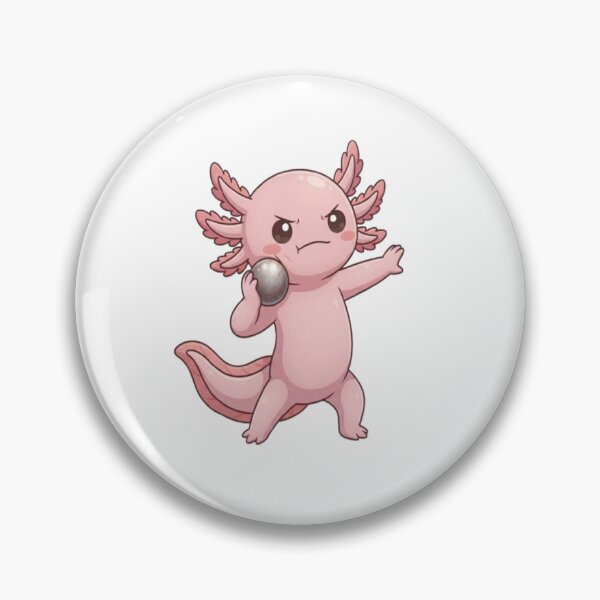 Item preview, Cute Axolotl Shot Put Athlete designed and sold by Ella_Sketch.