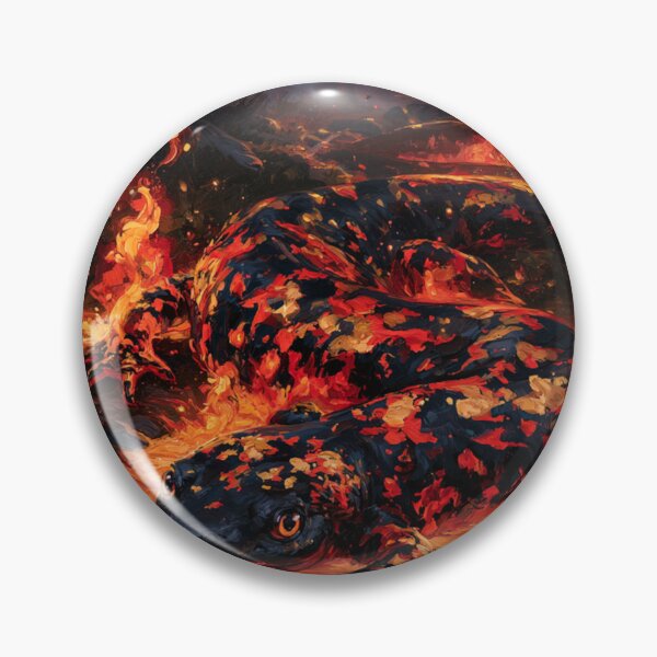 Item preview, A magnificent mythical Fire Salamander, Fantasy & Mythological Creatures designed and sold by CDC40.