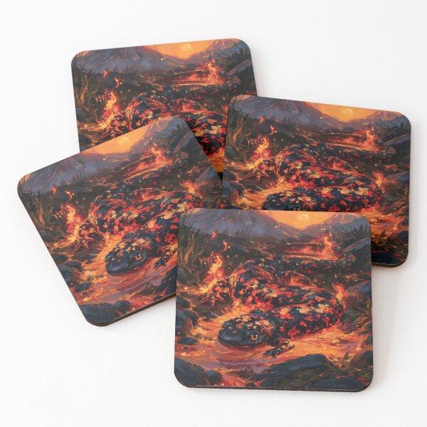 Item preview, A magnificent mythical Fire Salamander, Fantasy & Mythological Creatures designed and sold by CDC40.