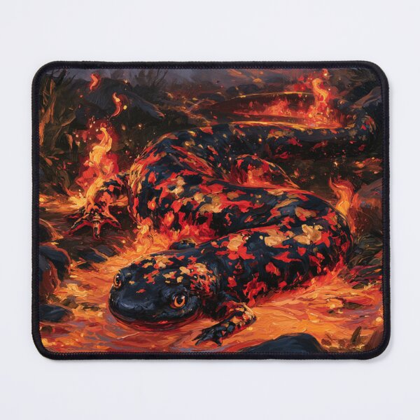 Item preview, A magnificent mythical Fire Salamander, Fantasy & Mythological Creatures designed and sold by CDC40.