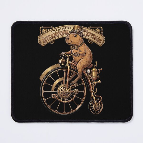Item preview, The Celebrated Steampunk Capybara Vintage Industrial Style designed and sold by BeaBuzz.