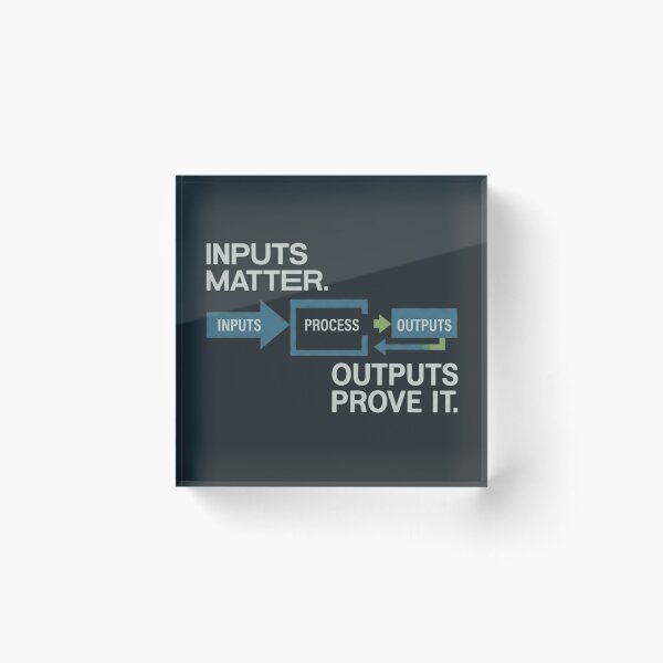 Item preview, Inputs Matter Outputs Prove It Controls Engineer designed and sold by Amr Darwish Graphic designer.