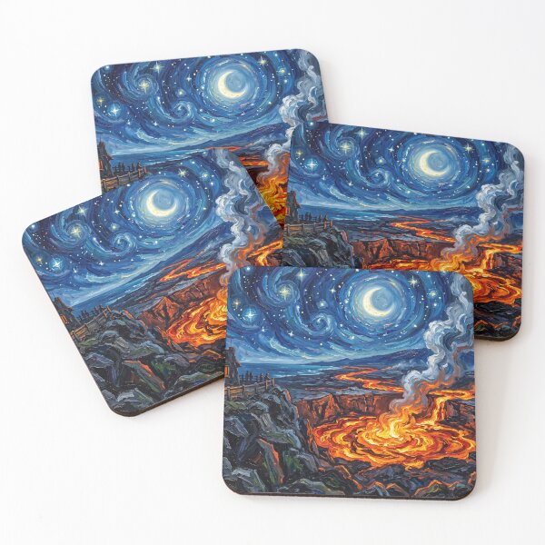 Item preview, Hawaii Volcanoes Starry Night Caldera designed and sold by Bad-Decisions-Designs.