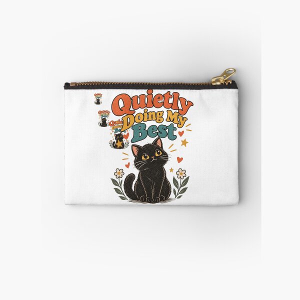 Item preview, Cute Cat Quietly Doing My Best designed and sold by sisira gunarathna.