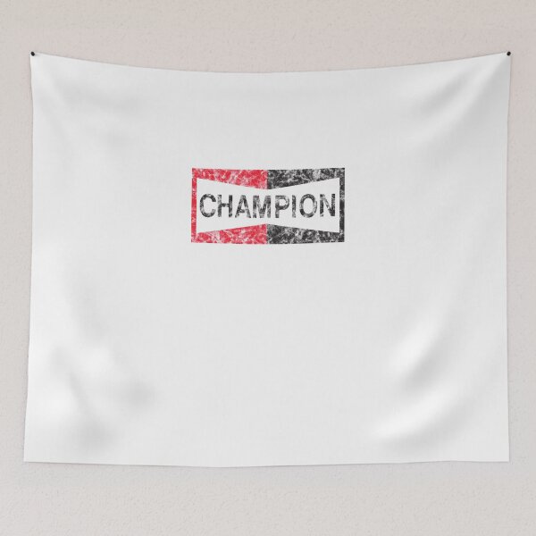 Item preview, Grungy Red and Black Textured Champion Typography designed and sold by JaidJasko46.