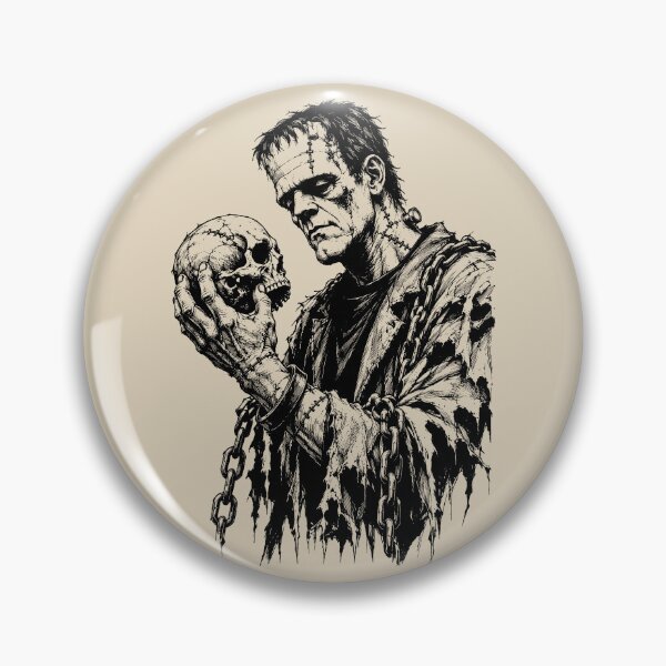Item preview, Frankenstein Contemplates the Skull designed and sold by bapupa.