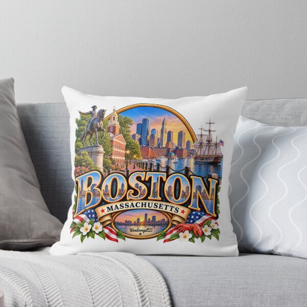 Item preview, Boston Massachusetts – USA Harbor Skyline & History designed and sold by Wandervogel123.