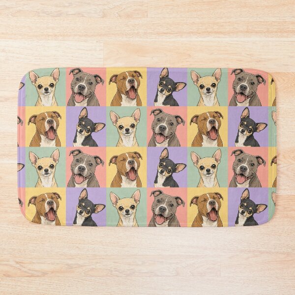 Item preview, Chihuahua & Pit Bull Love designed and sold by pixiedustpaint.