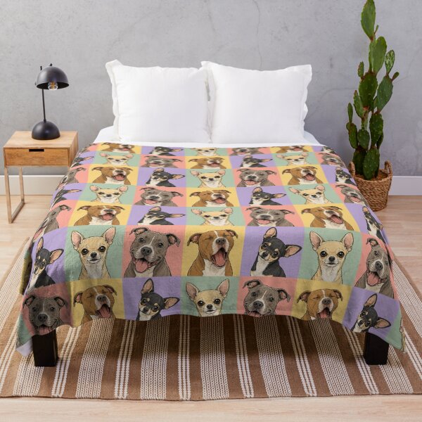 Item preview, Chihuahua & Pit Bull Love designed and sold by pixiedustpaint.