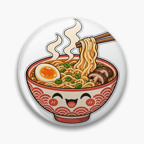 Item preview, happy ramen bowl designed and sold by FancyCatShop.