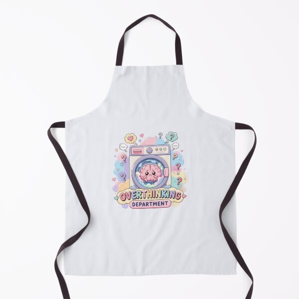Item preview, Overthinking Department Cute Kawaii Brain Washing Machine Art designed and sold by ArtivaaStudio.