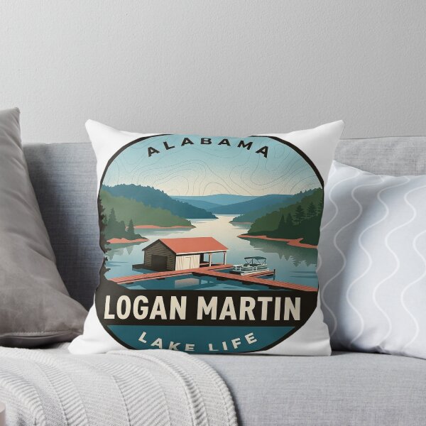 Item preview, Logan Martin Lake Alabama Vintage Park Badge Sticker designed and sold by DetourDgn.