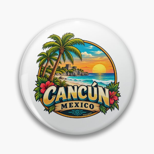 Item preview, Cancún Mexico – Caribbean Beach Maya & Tropics designed and sold by Wandervogel123.