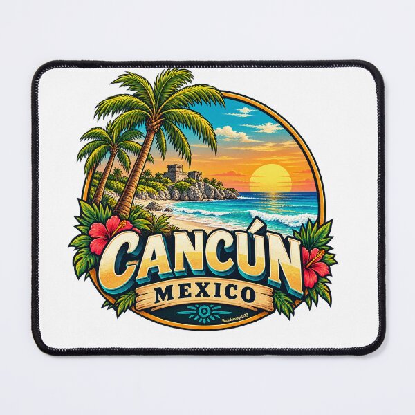 Item preview, Cancún Mexico – Caribbean Beach Maya & Tropics designed and sold by Wandervogel123.