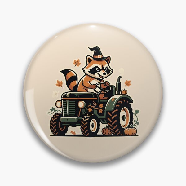 Artikelvorschau, Raccoon at work - Spooky tractor driver entworfen und verkauft von ParadoxParadox.