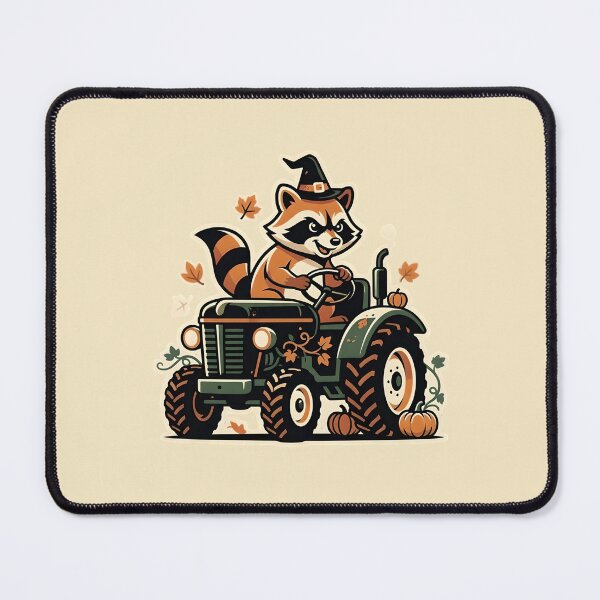 Item preview, Raccoon at work - Spooky tractor driver designed and sold by ParadoxParadox.