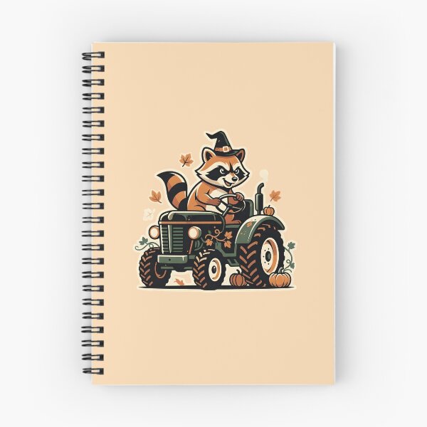 Item preview, Raccoon at work - Spooky tractor driver designed and sold by ParadoxParadox.