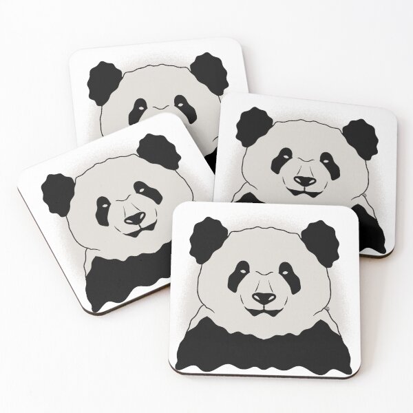 Item preview, Fluffy Panda Bear Line-art (White/Cream) designed and sold by Burnt_Pikachu.