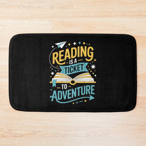Item preview, Reading Is A Ticket To Adventure – Cute Book Lover Art designed and sold by jkrphoto.