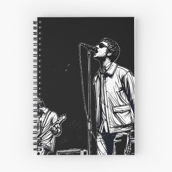 Item preview, Minimalist Line Of Oasis Performing Retro Britpop designed and sold by SusanStone88.