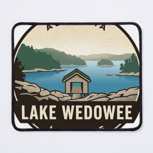 Item preview, Lake Wedowee Alabama Vintage Park Badge Sticker designed and sold by DetourDgn.
