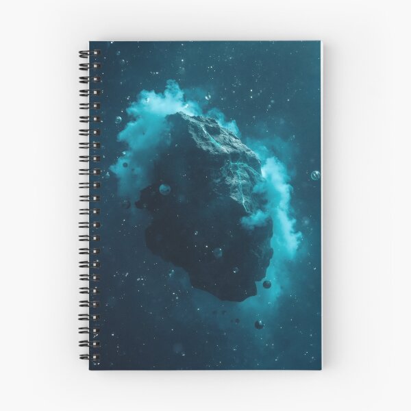 Item preview, Colossal Floating Asteroid In Cyan Cosmic Mist designed and sold by monkeybusiness.pt.