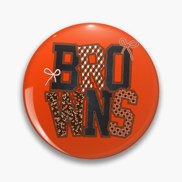 Item preview, Browns Floral Coquette Bow Denim-effect Football Team Spirit designed and sold by RockTheFeal.