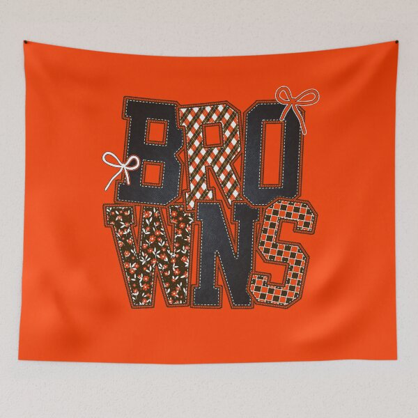 Item preview, Browns Floral Coquette Bow Denim-effect Football Team Spirit designed and sold by RockTheFeal.