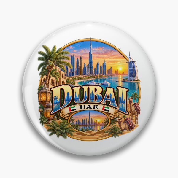 Artikelvorschau, Dubai UAE – Burj Khalifa Skyline Wüste & Luxus entworfen und verkauft von Wandervogel123.