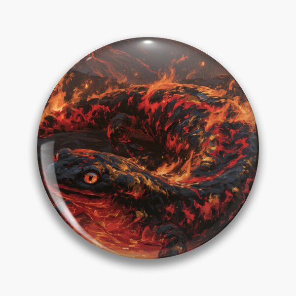 Item preview, A magnificent mythical Fire Salamander, Fantasy & Mythological Creatures designed and sold by CDC40.