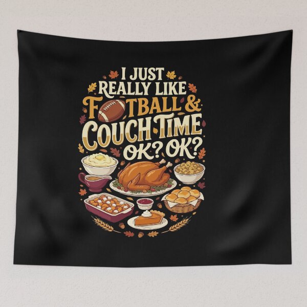 Item preview, I Just Really Like Football & Couch Time OK? designed and sold by AmeliaShirts.