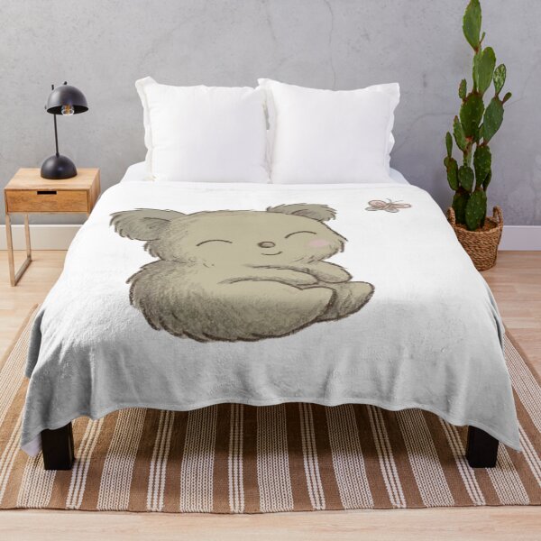 Item preview, Sleepy Koala with Butterfly Minimalist Cozy Illustration designed and sold by FreshmanJ.