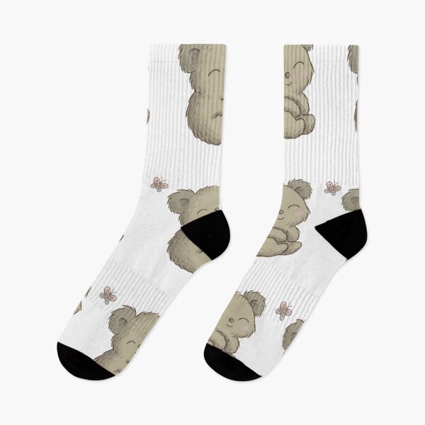 Item preview, Sleepy Koala with Butterfly Minimalist Cozy Illustration designed and sold by FreshmanJ.