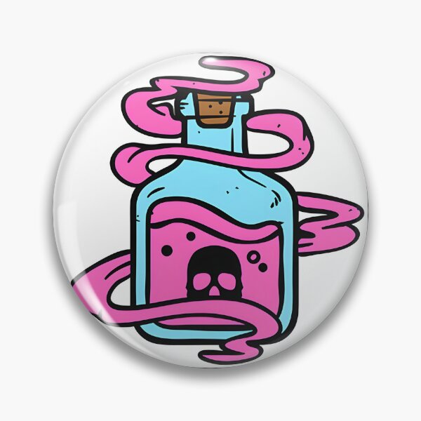 Item preview, Pink Poison Potion Artistic Illustration with Magical and Fantasy Elements designed and sold by shehandilhara.